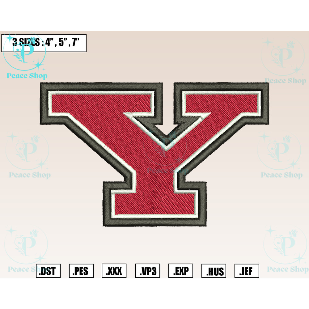 Youngstown State Penguins Embroidery Designs, Machine Embroidery Files, NCAA Embroidery Files.png