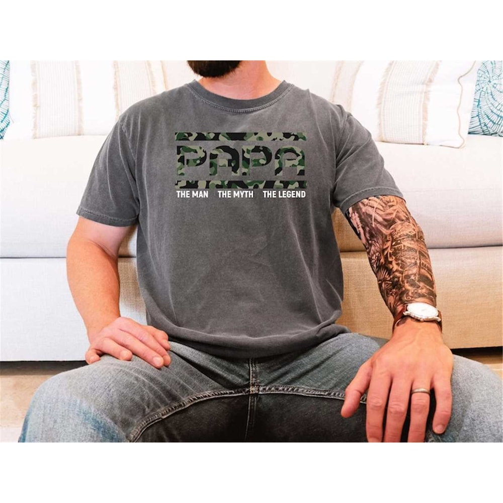 Cute Papa Shirt Gift For Fathers Day, The Man The Myth The Legend Shirt, Best Dad Shirt, Gift For Husband, Dad Birthday.jpg
