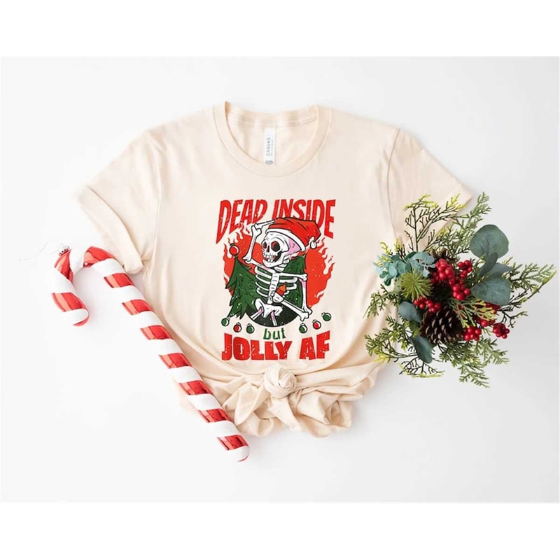 Dead Inside But Jolly AF Sweatshirt, Christmas Sweatshirt, Skeleton Sweatshirt, Unisex Adult Holiday, Xmas Gifts.jpg