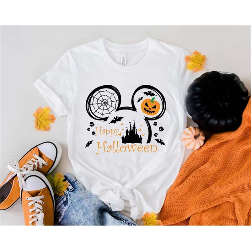 Disney Happy Halloween Shirt, Disney Shirt, Halloween Shirts, Disney Halloween Shirt, Mickey Ears Halloween Shirt, Minni.jpg