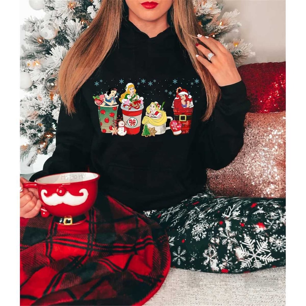 Disney Princess Christmas Latte Shirt, Disney Christmas Shirt, Cinderella Christmas Shirt, Disney Christmas Shirt, Princ.jpg