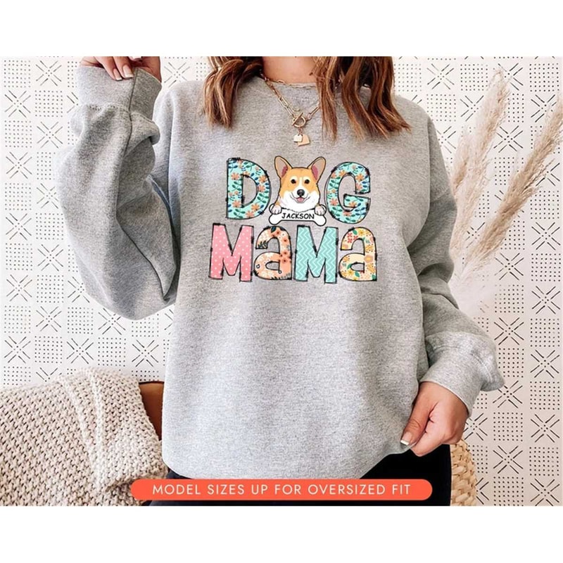 Dog Mama Shirt, Personalized Shirt for Dog Lover, Custom Dog Mom Shirt, Dog Owner Gift for Mothers Day, Happy Mothers Da.jpg