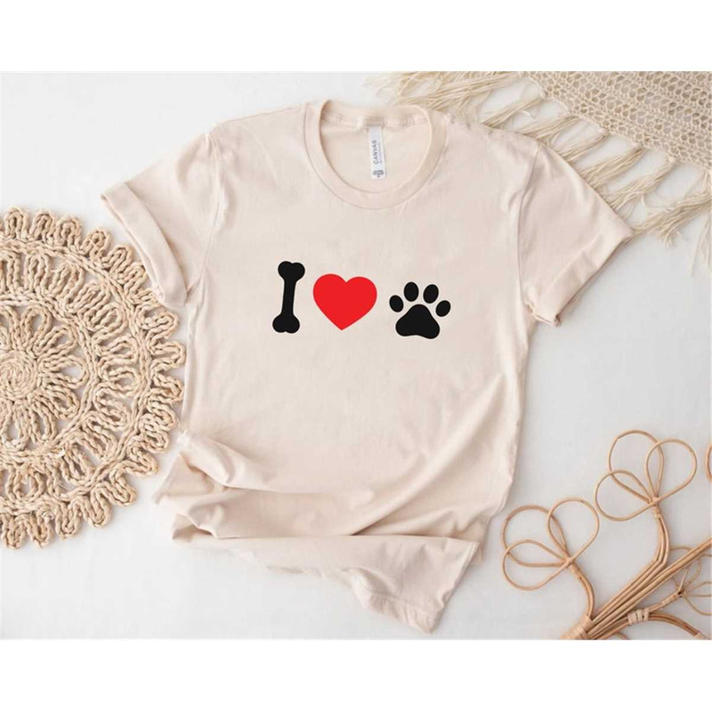 I Love Paw Shirt, I love dog ,woman dog lover shirt, dog love shirt, animal lover t-shirt, love paw, dog paw gift ,I lov.jpg