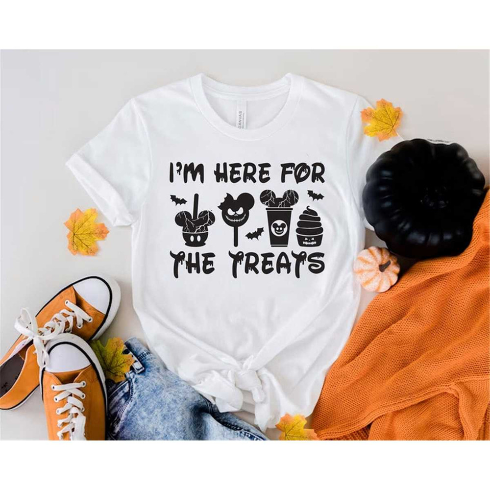 I'm Here For The Treats Halloween Shirts, Disney Shirt, Halloween Shirts, Disney Halloween Shirt, Halloween Snack Shirt,.jpg
