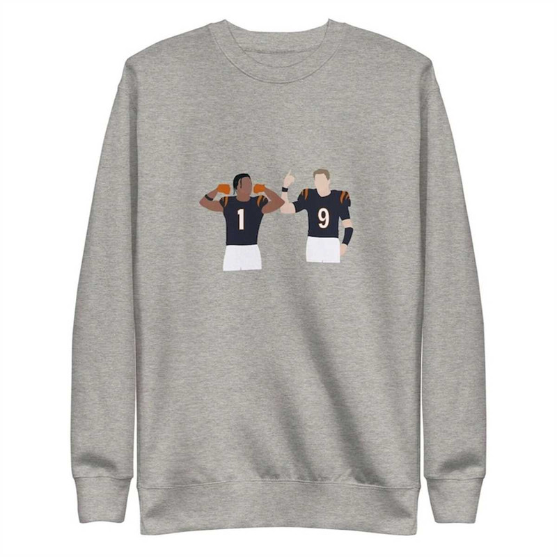 Joey Burrow & Ja'Marr Chase Crewneck  Cincinnati Sweatshirt  Unisex Sweatshirt  Football Crewneck  JaMarr Sweatshirt.jpg