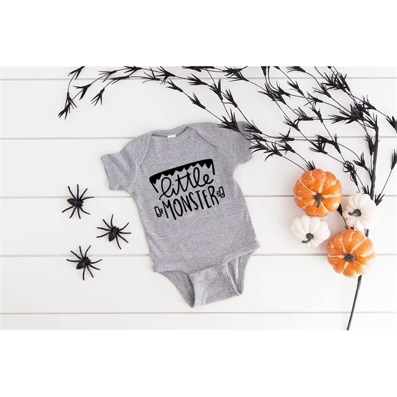Little Monster Shirt, Halloween Baby Onesie, Kids Halloween Shirt, Monster Shirt, Spooky Season, Halloween vibes, Kids H.jpg