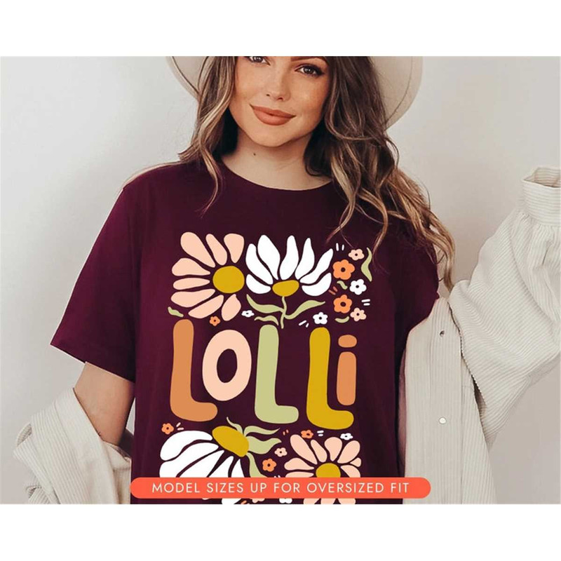 Lolli Shirts, Lolli Est 2023 T shirts, Grandma To Be Gifts, Wildflowers Floral Nature Shirt, Boho Lolli Sweater, Grandma.jpg