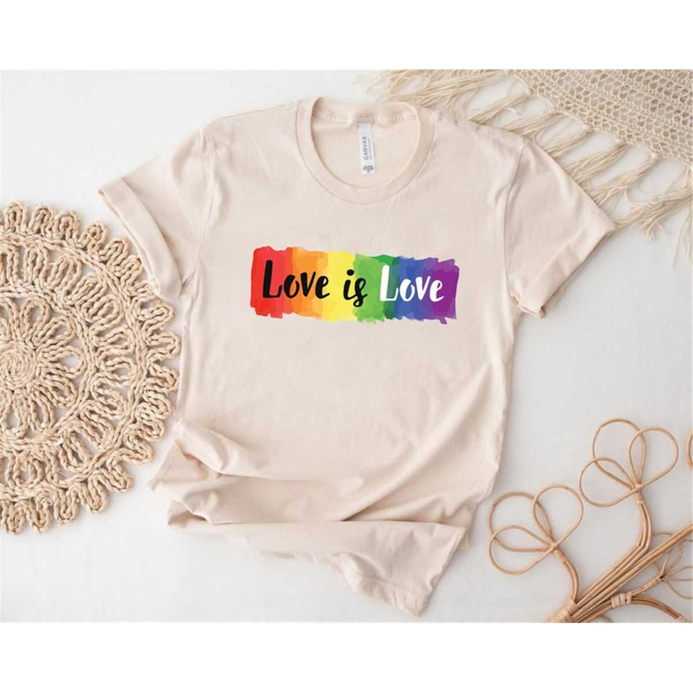 Love is Love T-Shirt, Rainbow Love is Love Shirt, Pride Shirt, Mens Love is Love Shirt, Kindness Shirts, LGBTQ Support T.jpg