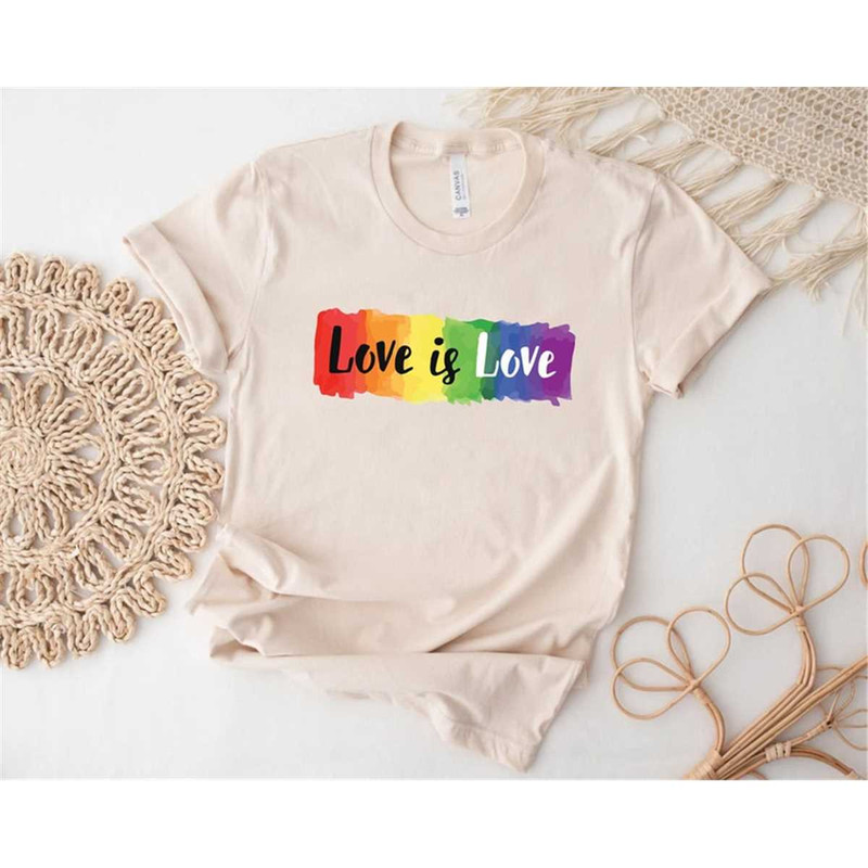 Love is Love T-Shirt, Rainbow Love is Love Shirt, Pride Shirt, Mens Love is Love Shirt, Kindness Shirts, LGBTQ Support T.jpg