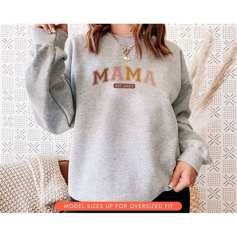 Mama Shirt, Mom To Be T-shirt, Mama Est Shirt, First Mothers Day Gift for Mom, Gift for Mother, Mom Life Shirt, New Mom.jpg