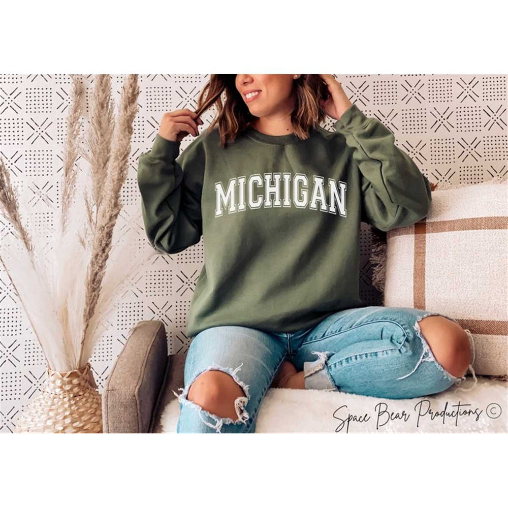 Michigan State Sweatshirt, Michigan Sweatshirts, Michigan Sweater, Detroit Sweatshirt, Vintage Michagan Sweatshirt, Mich.jpg