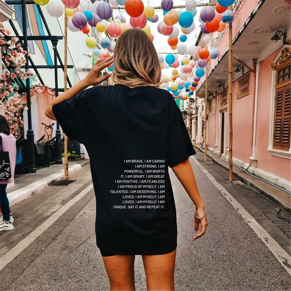 Motivational Shirts for Women, I am Brave Strong Loved Shirt, Be Kind Shirt, Inspirational Shirts Women, Self Love, Posi.jpg