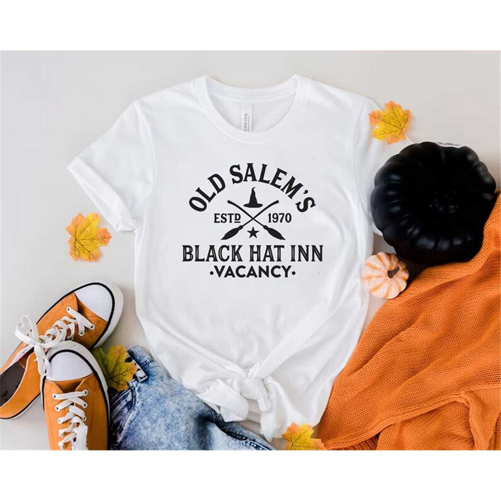 Old Salem's EST Shirt, Halloween Shirt, Witch Shirt, Halloween Shirt, Halloween, Halloween Party, Crow Halloween Shirt,.jpg