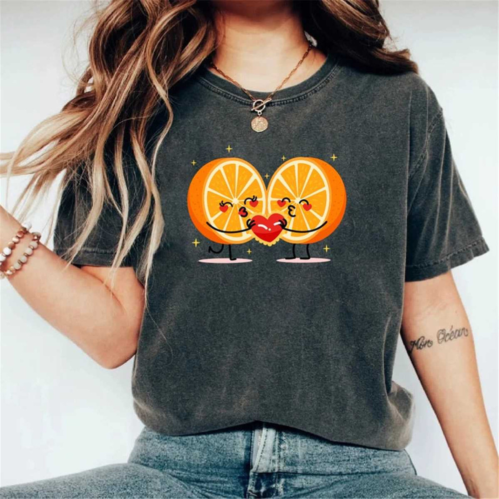 Orange Tshirt, Orange Fruit Shirt, Trendy Spring Shirt, Gift T-shirt, Orange Tee.jpg