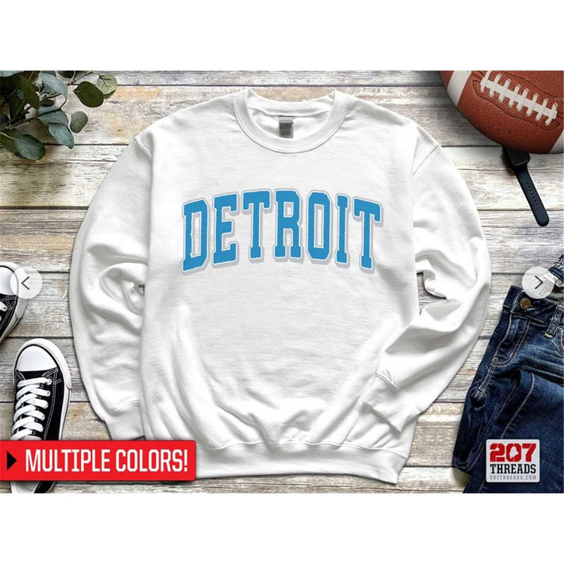Retro Vintage Detroit Sweatshirt, Distressed Detroit Crewneck Sweater, Sunday Funday Gameday Tailgater Sports Fan Colleg.jpg