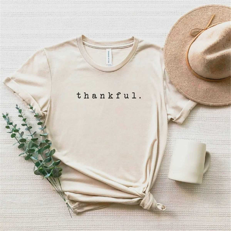 Thankful Shirt. Adult, Youth,  Kid Thanksgiving tee. Vintage thankful shirt. Grateful fall shirts. Gratitude mindset t-s.jpg