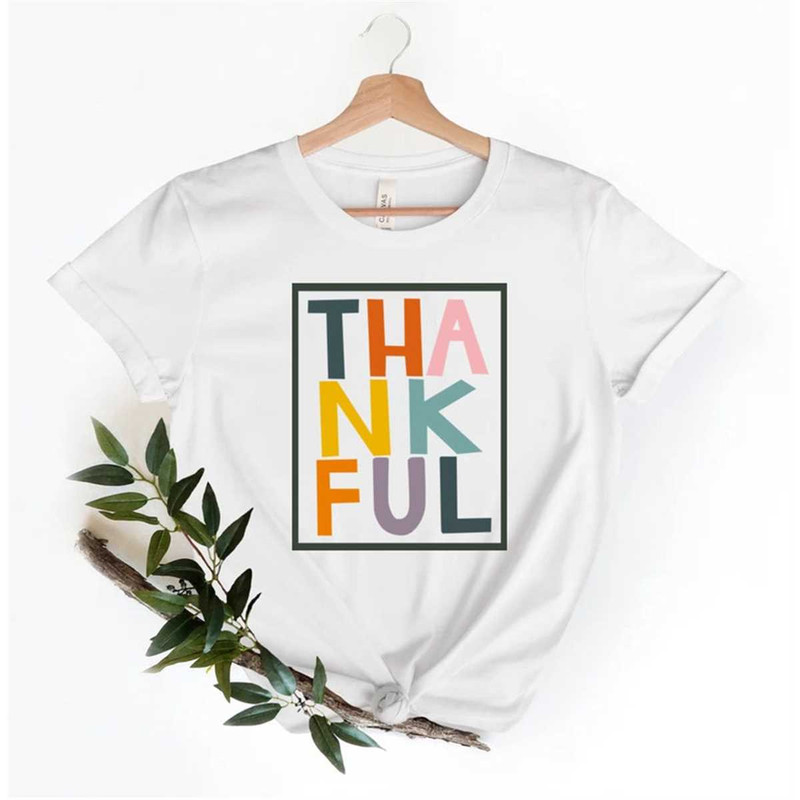 Thankful Sweatshirt, Thanksgiving Family Matching, Thanksgiving Tshirt, Thanksgiving Dinner Crewneck, Autumn Shirt, Fall.jpg