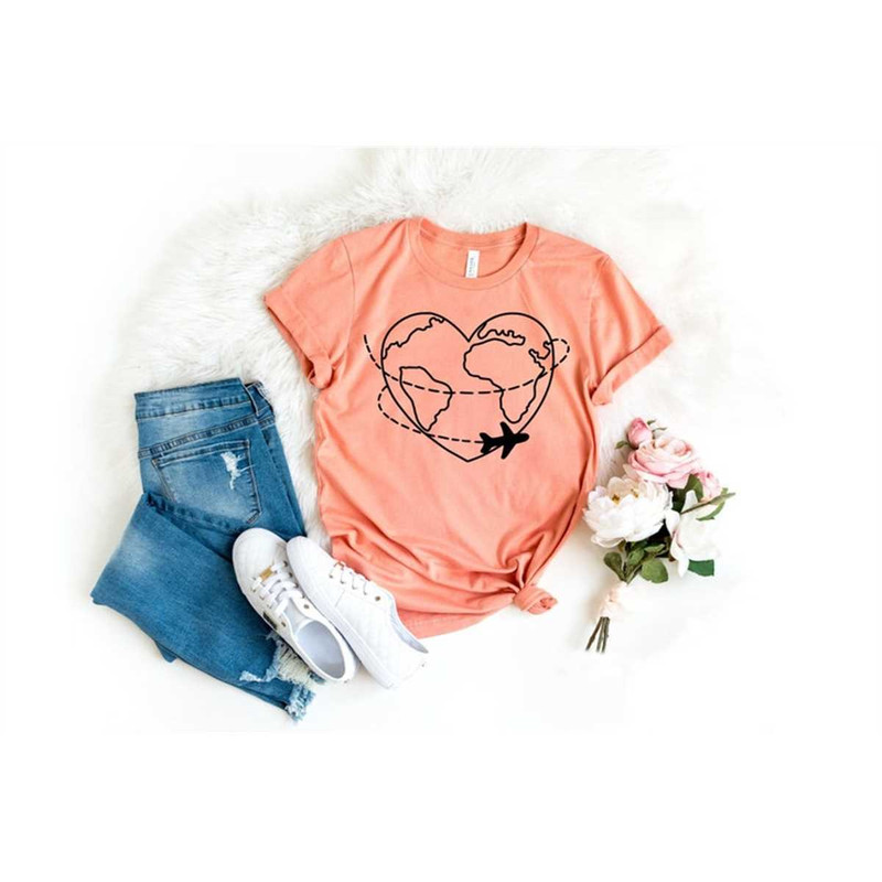 Airplane Heart Shirt, Airplane Shirt, Heart Shirt, Adventure Shirt, Vacation Shirt, Trip Shirt, Family Travel Shirt, Tra.jpg