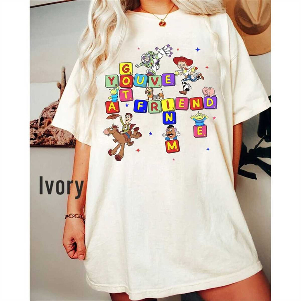 Comfort Colors Retro Disney You've Got A Friend In Me Shirt, Buzz, Floral Toy Story Shirt, Comfort Colors Disney Shirt, 1.jpg