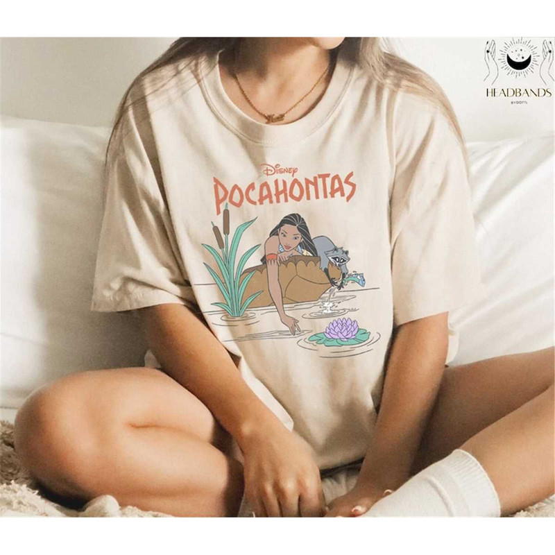 Comfort Colors Walt Disney World, Dreamcatcher, Disney Pocahontas, Watercolor Graphic T-Shirt, Walt Disney, Disney Magic.jpg