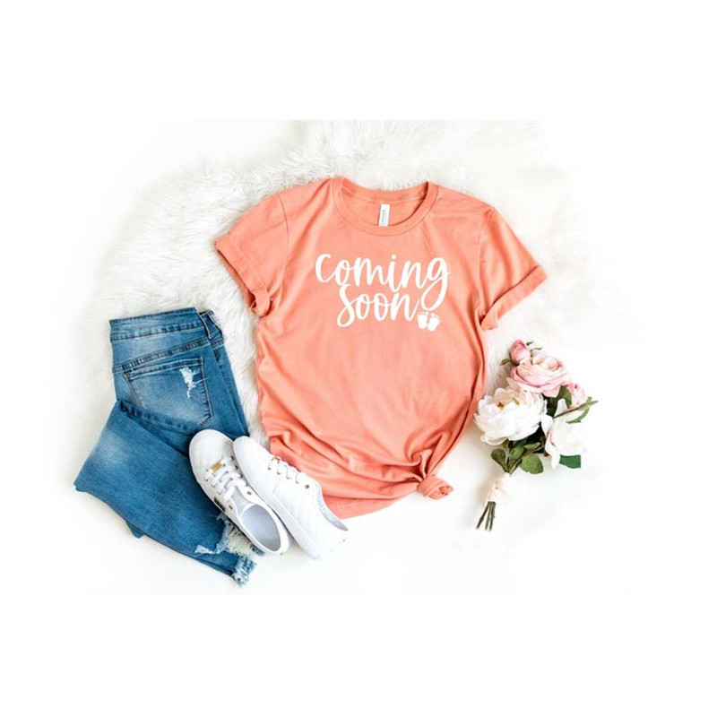 Coming soon shirt, Pregnancy Reveal Shirt, Pregnancy Announcement Shirt, Gender Reveal Party, Gender Reveal Shirt, Cute.jpg
