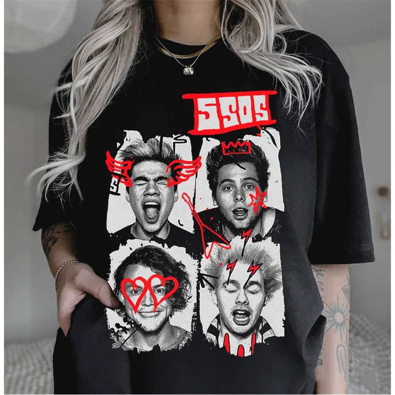 Cool 5SOS Member Shirt, 5 Seconds Of Summer Tour Shirt, 5SOS Merch, Band Tour Shirt, Shirt For 5SOS Fan.jpg