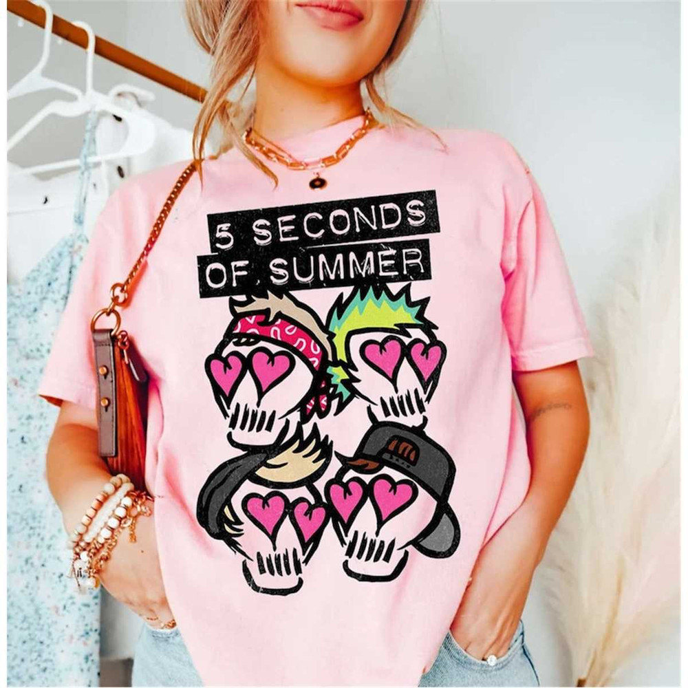 Cute 5 Seconds Of Summer Skeleton Shirt, Take My Hand Tour Shirt, 5SOS Shirt, 5SOS Merch, Band Tour Shirt, Shirt For 5SO.jpg