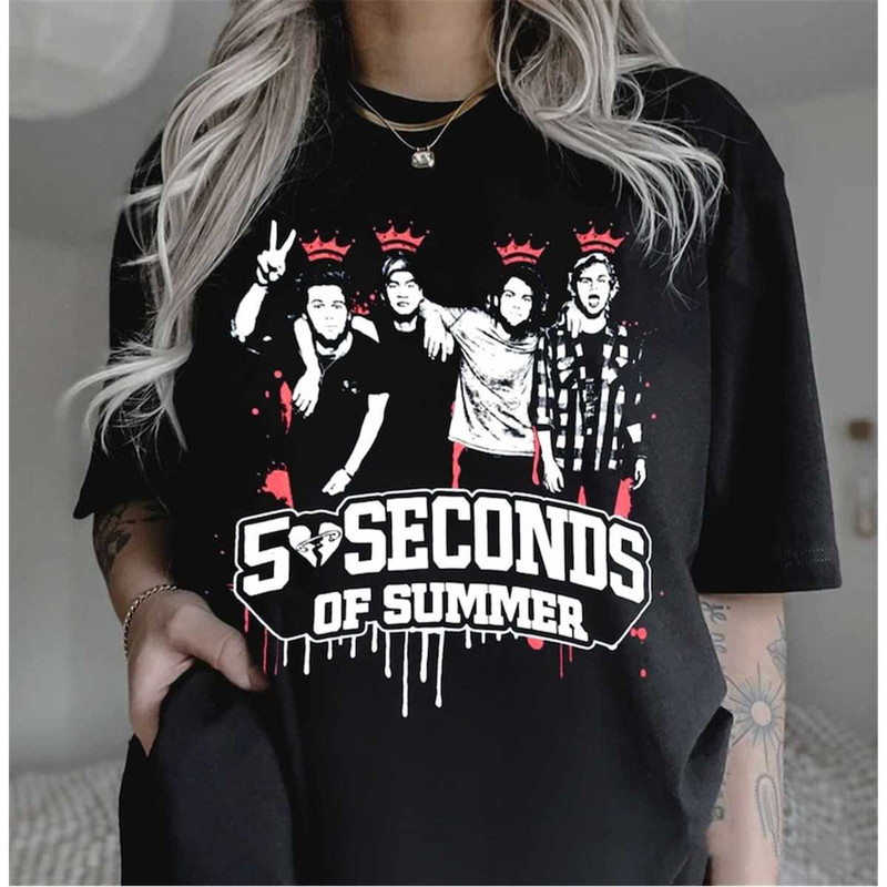 Cute We Are King 5SOS Shirt, 5 Seconds Of Summer Tour Shirt, 5SOS Merch, Band Tour Shirt, Shirt For 5SOS Fan.jpg