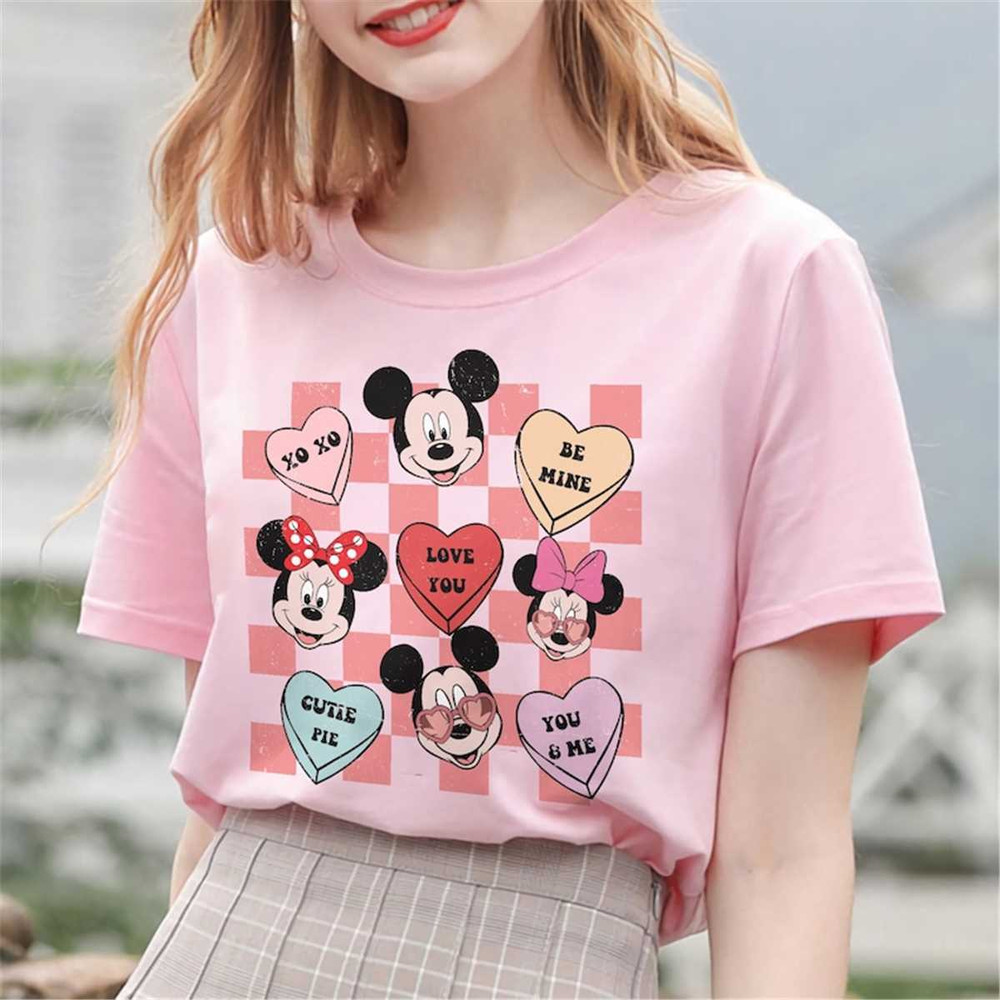 Disney Valentine's Day Shirt, Mickey And Minnie Valentine's Day Shirt, Happy Valentine's Day Shirt, Vintage Mickey And F.jpg
