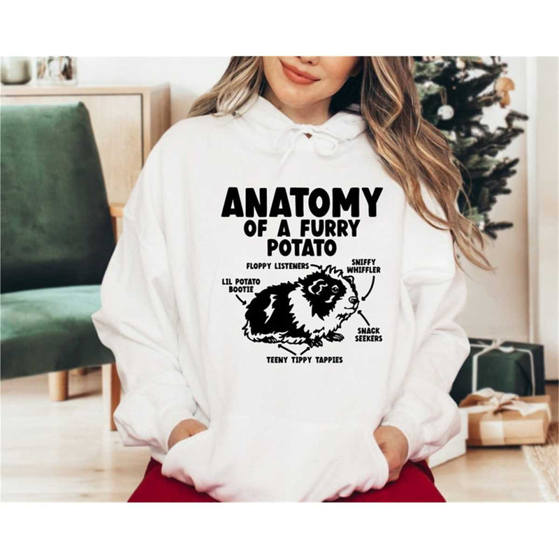 Guinea Pig Anatomy Of A Furry Potato Hoodie, Guinea Pig Gifts, Guinea Pig Mom Sweatshirt, Guinea Pig Dad Hoodie, Guinea.jpg