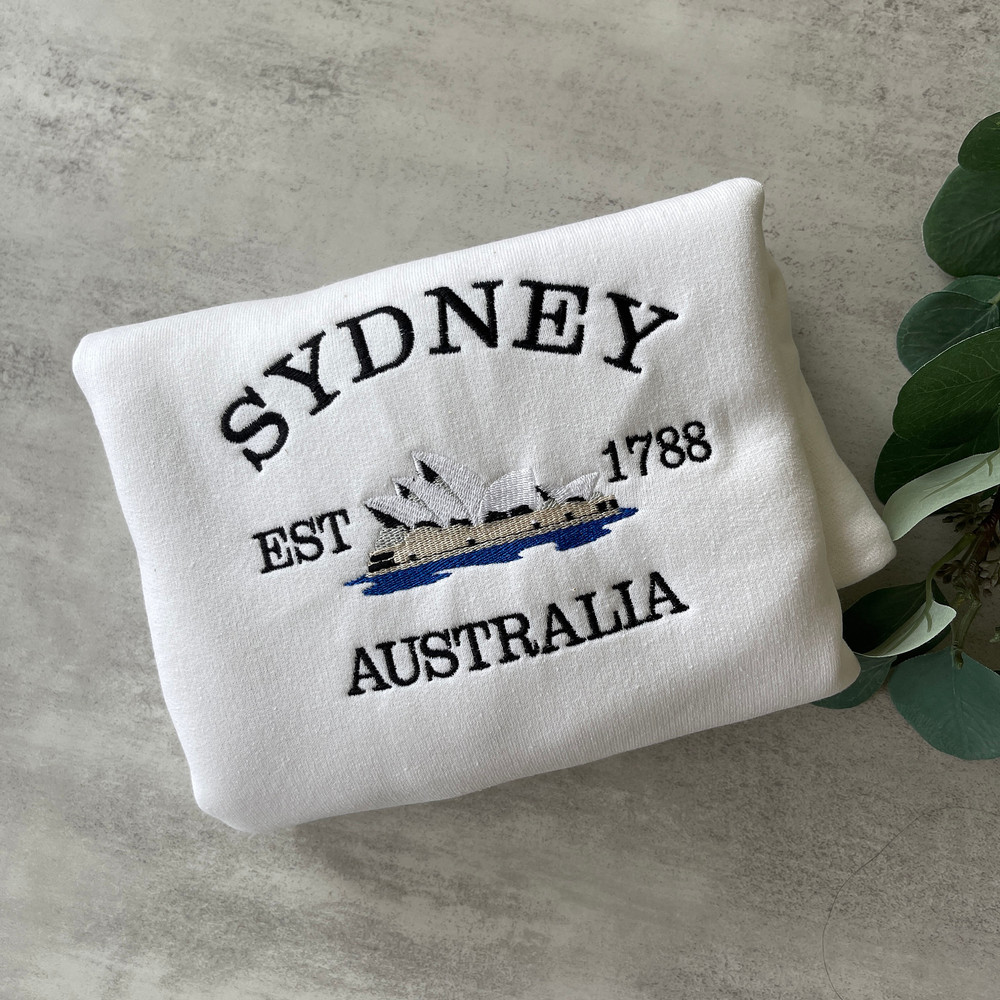 Embroidered  Sweatshirt, Sydney Australia Sweatshirt, Australia Sweatshirt, City Sweatshirt, Embroidered City Sweatshirts, Hoodie Sweatshirt 1.jpg