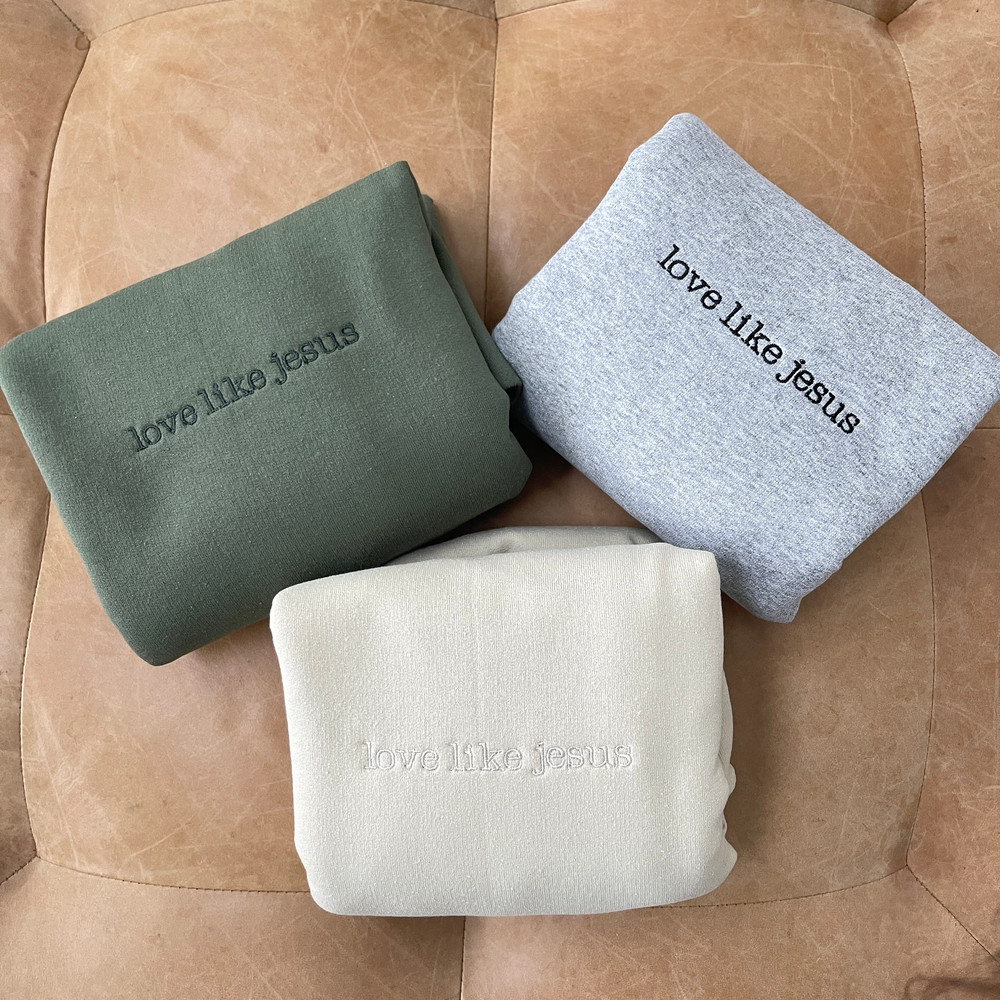 Love like Jesus Sweatshirt, Jesus Sweatshirt, Jesus Crewneck, Christian Sweatshirt, Religious Sweatshirt 1.jpg