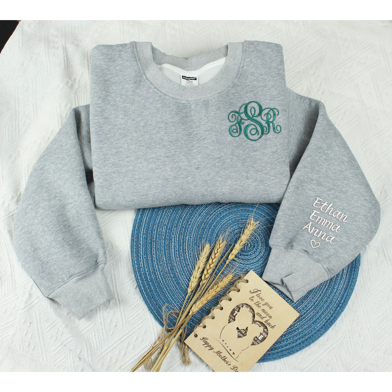 Personalized Embroidered Monogrammed Sweater, Monogram Hoodie Embroidered Gift for Her.jpg