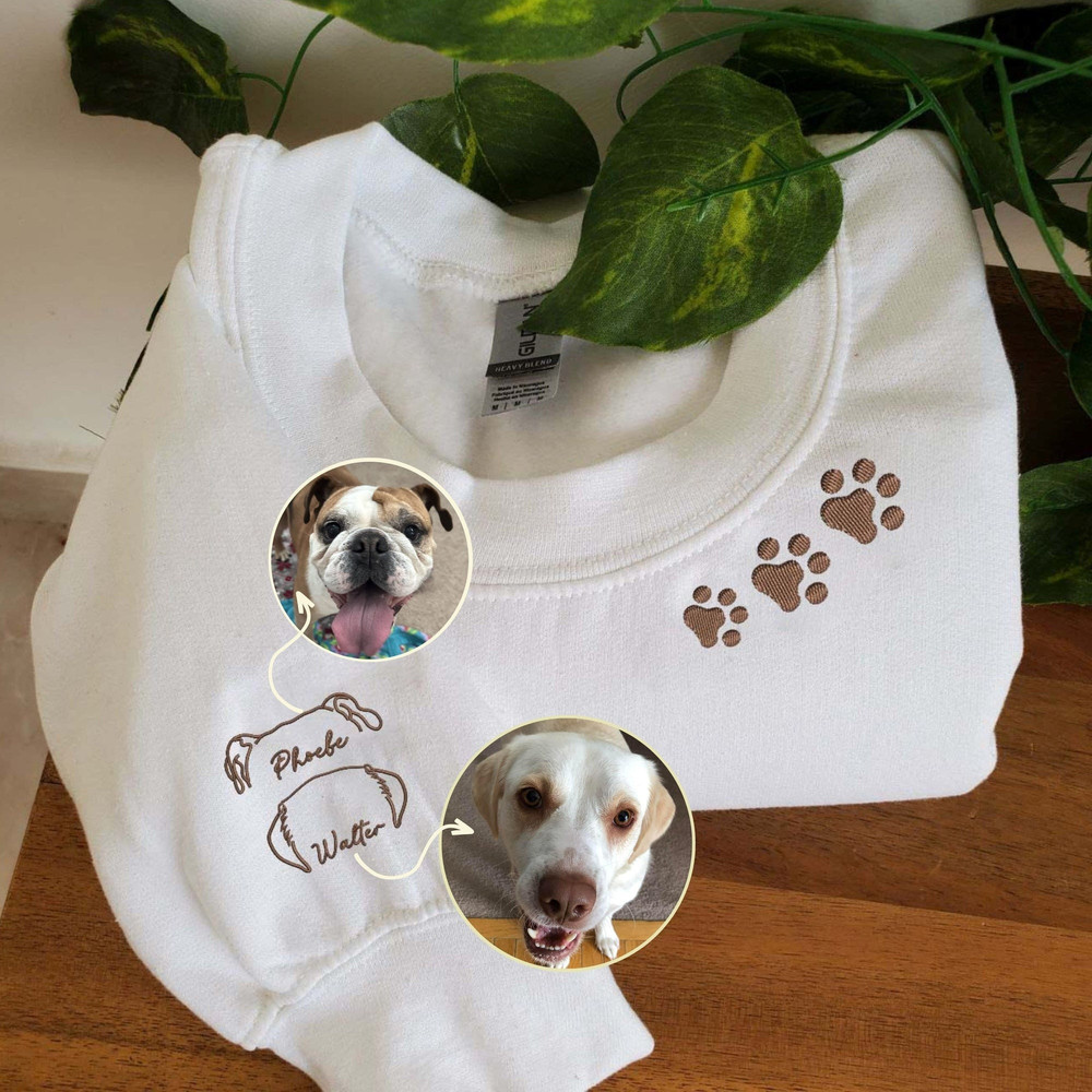 Personalized Pet Embroidered Sweatshirt, Dog Portrait Sweatshirt, Dog Embroidered Sweatshirt, Dog Embroidered Gift, Custom Dog Portrait 5.jpg