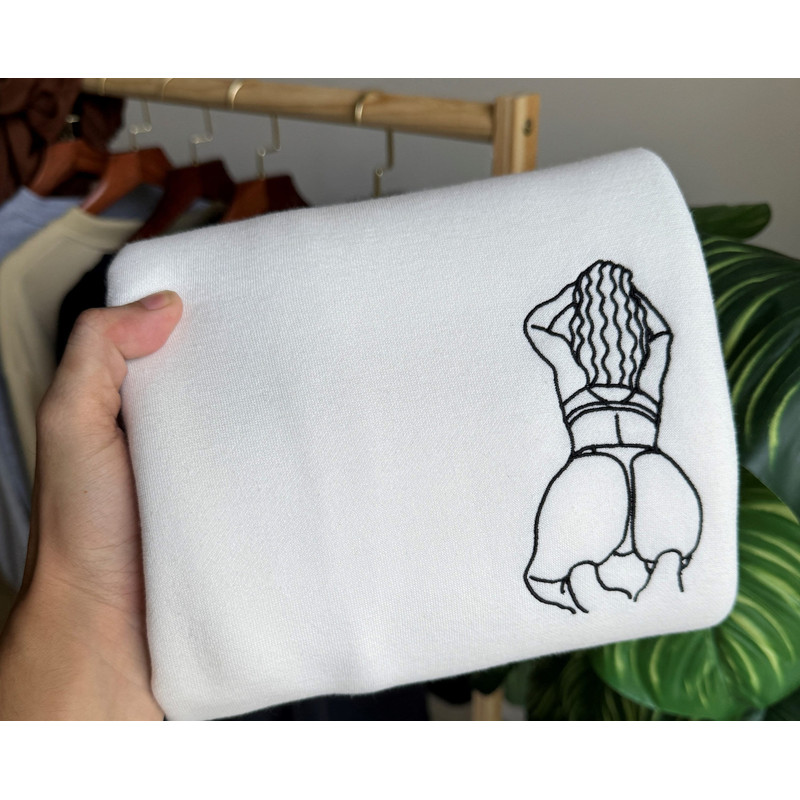 Custom Embroidered Spicy From Your Photo Sweatshirt Embroidered Personalized Spicy Portrait Sweatshirt Crewneck Valentine Gift for Him Her.jpg