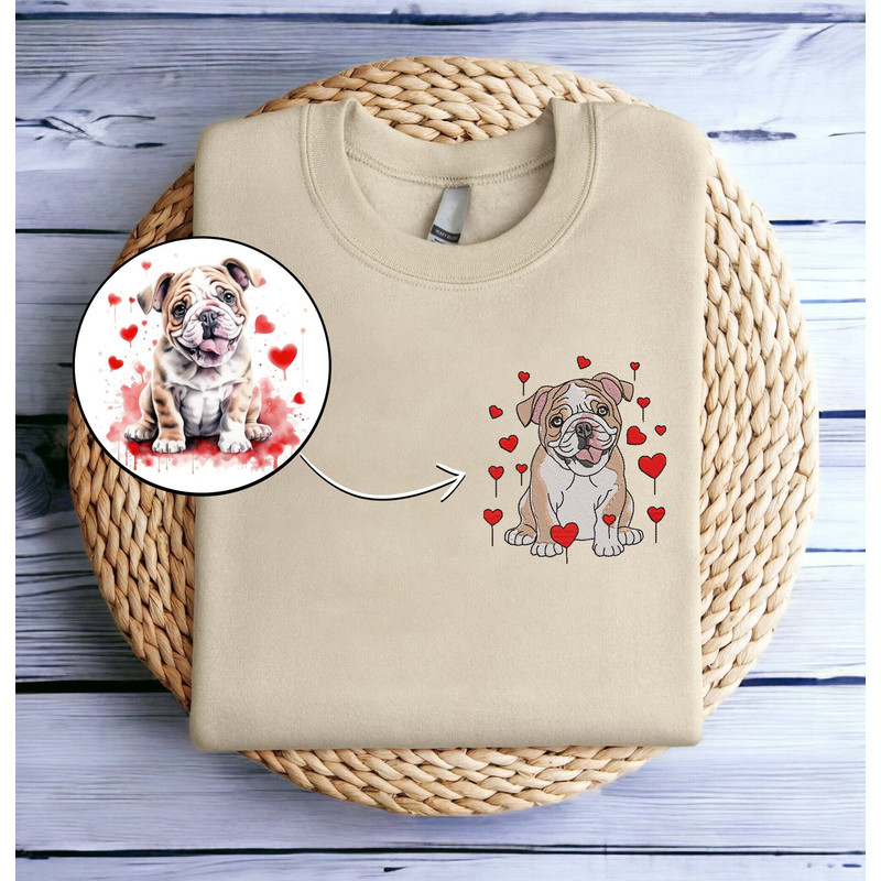 Embroidered Custom Dog Sweatshirt From Your Photo Valentines Day shirt Embroidered Picture Sweatshirt Valentine Dog Anniversary Gift Shirt.jpg
