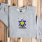 Embroidered Israel Sweatshirt Embroidered I Stand With Israel Sweatshirt Israel Sweater Crewneck Peace for Israel Sweater Israel Support.jpg
