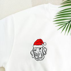 christmas present custom for pet lovers,custom pet portrait sweatshirt embroidered,special christmas gift personalized,u