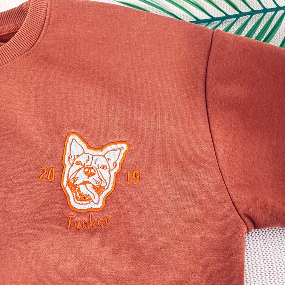 Custom Embroidered Portrait from Your Photo,Christmas Present Custom for Pet Lovers,Pet Portrait Sweatshirt,Dog Face Embroidery Hoodie.jpg
