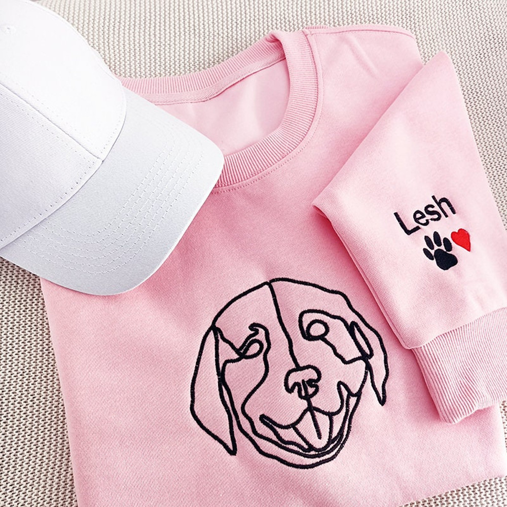 Dog Portrait Embroider Sweatshirt, Pet embroidery SweatshirtHoodie, Custom Embroidery Crewneck, Gift For Dog Lover,Birthday Gift.jpg
