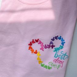 best day ever mickey embroidered shirt disney mickey embroidered shirt
