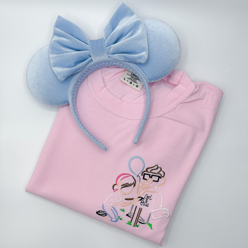 Carl and Ellie Embroidered Sweatshirt Disney Up Shirt Disneyland Embroidered Sweatshirt.jpg