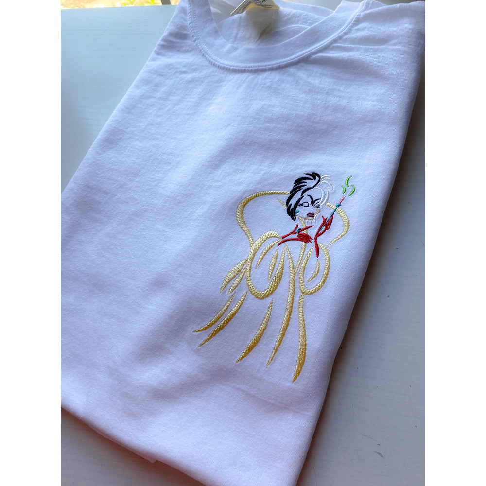 Cruella Embroidered Shirt  Disney Villain Embroidered Shirt.jpg