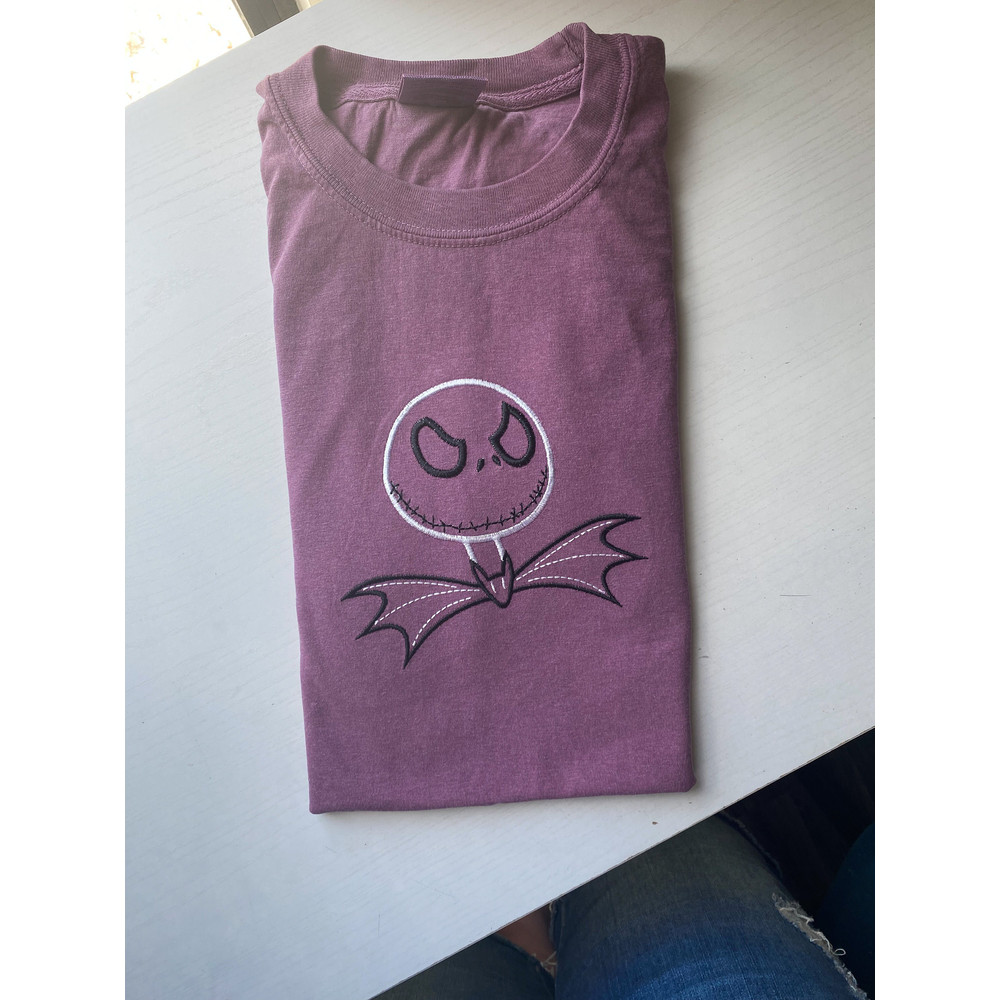 Jack Skelligton Embroidered T-Shirt Disney Halloween Embroidered T-Shirt.jpg