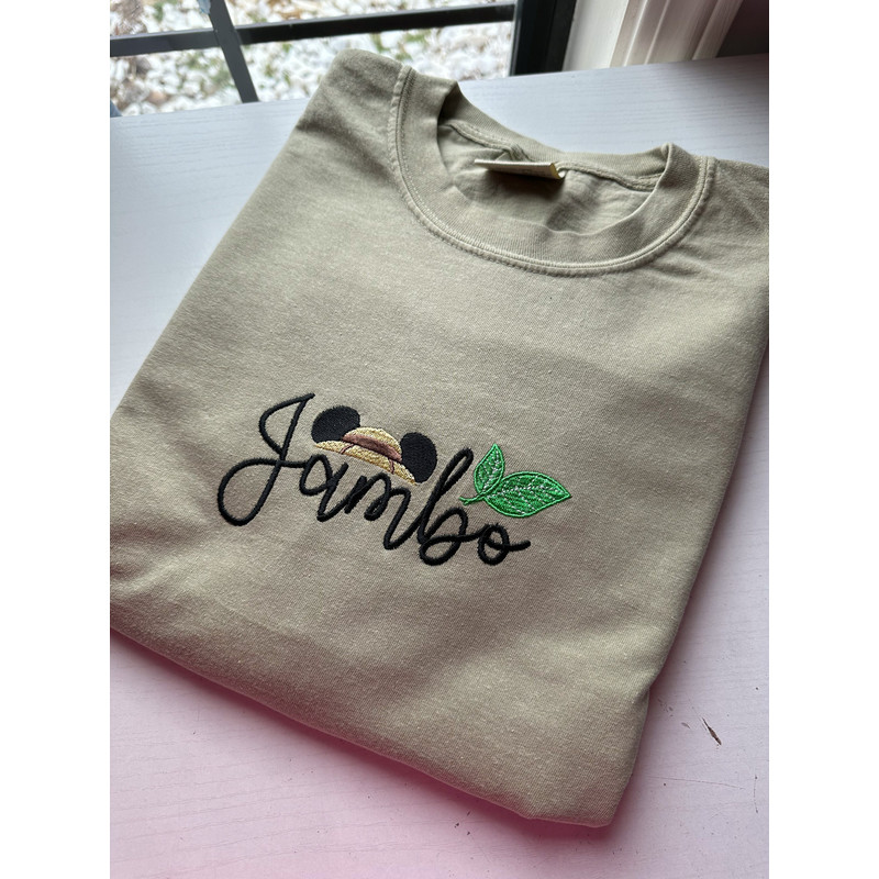 Jambo Mickey Embroidered Shirt - Animal Kingdom Mickey Mouse Embroidered Shirt - Disney World Embroidered T-shirt.jpg