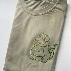 Louis Embroidered T-Shirt  Disney Princess and the Frog Embroidered T-Shirt  Disney Embroidered Shirt