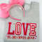 Love Is An Open Door Embroidered Sweatshirt  Valentine Embroidered Crewneck.jpg