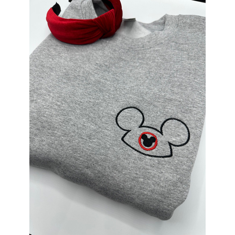 Mickey Ear Hat Embroidered Sweatshirt Disney World Disneyland Embroidered Crewneck Hoodie Quarter Zip Full Zip.jpg