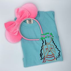 moana embroidered t-shirt disney moana embroidered t-shirt disney world disneyland embroidered t-shirt