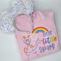 one little spark figment embroidered sweatshirt disney epcot embroidered crewneck